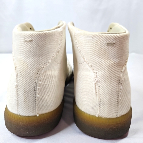 Maison Margiela High Top White Mens Sneakers Size 10 - Picture 9 of 11